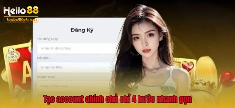 Hướng dẫn đăng ký tài khoản tại hello88 chỉ trong 1 phút